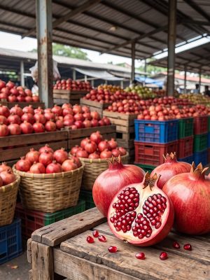 Buah Delima Pomegranate Segar